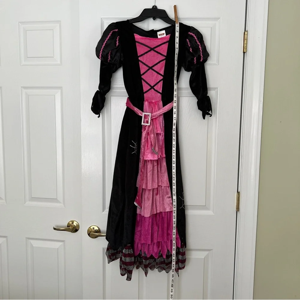 Witch costume dress, hat, broom Youth Large